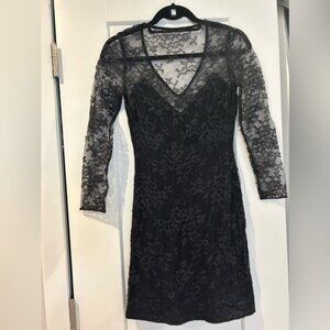 Express Black Lace Dress